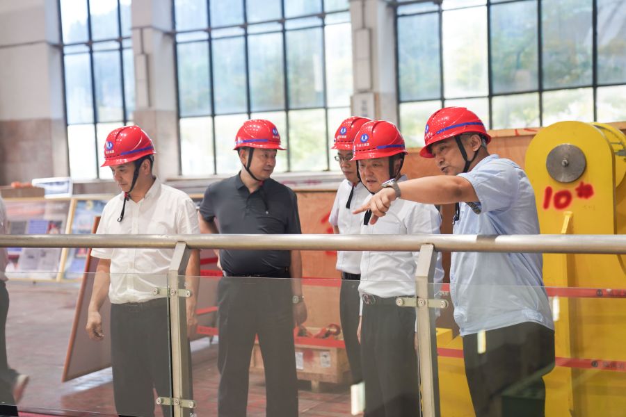 2024年7月10日，何紅心調研清江公司隔河巖電廠（攝影：楊海青）